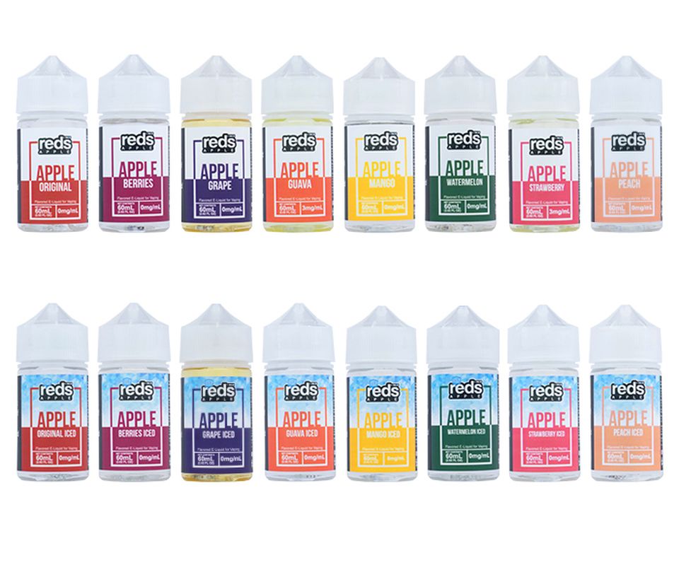 Ring in the season with Reds Apple e-mouthwatering Juice’s apple vape juice taste.